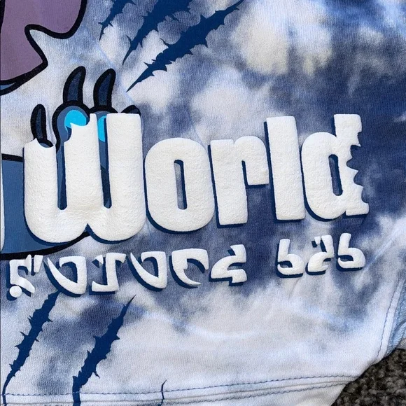 Walt Disney World Spirit Jersey Stitch Blue Tie Dyed Size XS - Picture 8 of 13